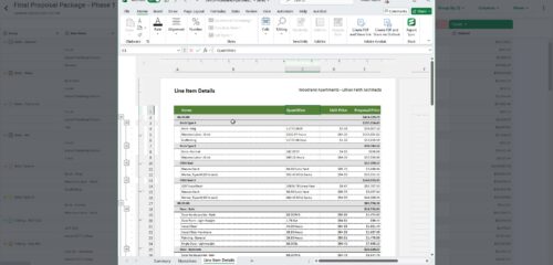 Estimating Excel-Based Proposal